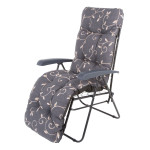 2 Stück FloraSun® Relaxsessel Baltrum, Stahl/Polyester, 60 x 100 x 90 cm, mit Auflagen, 7-fach verstellbare Rückenlehne, Sitzhöhe 42 cm, max. 110 kg 