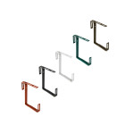 2er Pack XCLOU GARDEN Blumenkastenhalter 2-fach verstellbar, Farbe wählbar, Stahl Balkonkasten-Halterungen, PVC-ummantelt & robust 