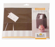 Birkmann Geschenkkarton, Geschenkverpackung für 1 Cupcake, aus Pappe 