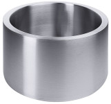 Contacto Sekt- & Flaschenkühler Edelstahl 24 l doppelwandig, Ø 42x25 cm, isoliert, rostfrei, groß, für Gastronomie, Bar, Event, spülmaschinengeeignet 