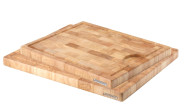 Continenta 2er Set Mosaik-Tranchierbretter mit Rille für Fleischsaft, aus Gummibaum Stirnholz, 37 x 29 cm und 43 x 34 cm, Set by Danto® 