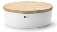 Continenta Brottopf, mit Holzdeckel, oval, Rückseite als Schneidebrett nutzbar, mit Belüftung, 36 x 23 x 13,5 cm 36 x 23 x 13,5 cm | Anzahl: 1 Stück