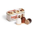 Erzi Dickmanns in der Dose, 3 Mini Schokoküsse aus Buchenholz, ab 3 Jahren 