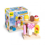 Erzi Eisständer summerfresh, Kinder Holz Spielzeug für Markt und Spielzeugküche 