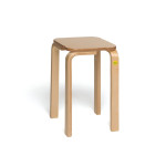 Erzi Hocker 45 aus Formholz, stabiler Hocker, stapelbar, max. Belastung bis 140 kg, Maße 36 x 36 x 45 cm 