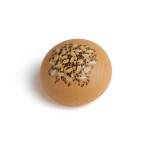 Erzi Körnerbrötchen, Holz Spielzeug, Kaufladenzubehör, Spielzeug-Brot, Brotscheibe, Gebäck aus Holz 