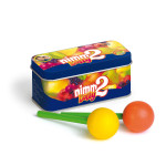 Erzi nimm2 Lollies in der Dose, 2 Lollies aus Buchenholz in orange und gelb, ab 3 Jahren 