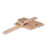 Erzi Teambahn, 11-teiliges Bahnen-Set, Holzspielzeug, Buchenholz, Team-Training 