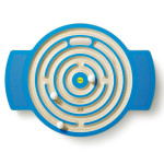 Erzi Trackboard Labyrinth, Balenceboard, Balancierbrett, Balancierspiel, aus Holz, Maße 62 x 47 x 6 cm, blau Labyrinth