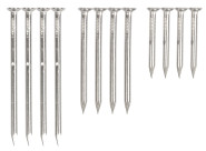 Esschert Design 12 Aluminiumnägel für Befestigungen an Bäumen 