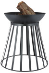 Esschert Design 2in1 Feuerschale/ -korb, 47 x 47 x 49 cm, aus Metall, umdrehbar, in schwarz 