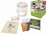 Esschert Design Erdbeermarmeladenset mit großem Einmachglas 