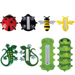 Esschert Design Fensterthermometer, Temperaturmesser, von Innen ablesbar, verschiedene Motive 