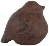 Esschert Design Gartenfigur, Skulptur Motiv Vogel aus Gusseisenfigur in braun, ca. 10 cm x 8,5 cm x 8,8 cm 88 | Anzahl: 1 Stück