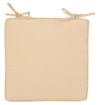 Esschert Design Kissen für MF006, 40 x 5,7 x 40 cm, mit Schlaufen zum Festbinden, in beige, ideal für Klappstühle 