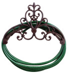 Esschert Design großer Schlauchhalter, Schlauchhalterung, Gartenschlauchhalter, aus Gusseisen, Maße ca. 38,7 x 24 x 25,7 cm Anzahl: 1 Stück