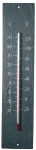 Esschert Design Thermometer, Temperaturmesser aus Schiefer, Anzeige in Fahrenheit und Celsius, ca. 10 cm x 45 cm 