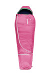 Grüezi bag Biopod Wolle Kids World Traveller Pink, mitwachsender Kinderschlafsack, Körpergröße 100-155cm, 140-180x65cm, 920 g, Packmaß Ø 19 x 20 cm 