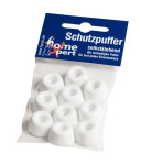homeXpert 10er Pack Schutzpuffer, Anschlagpuffer, Möbelpuffer, Elastikpuffer, konisch, weiß, , erhältlich in verschiedenen Größen 