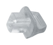 10 Stück homeXpert Schlüsselstop aus Gummi, transparent, mit Griffnoppe Anzahl: 10 Stück