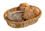 Kesper Brot- und Obstkorb, Aufbewahrungskorb, Küchenkorb, aus Kunststoff, Maße: 330 x 250 x 70 mm, braun 33 x 25 x 7 cm