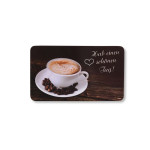 2 Stück Kesper Frühstücksbrettchen Coffee 23 x 14 cm Melamin rutschhemmende Füßchen, Brotzeit- und Schneidebrett, Küchenbrett Coffee | Anzahl: 2 Stück