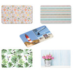 Kesper Frühstücksbrettchen Natur 23 x 14 cm Melamin rutschhemmende Füßchen, Brotzeit- und Schneidebrett, Küchenbrett 