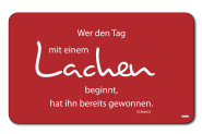 Kesper Frühstückbrettchen Lachen 23 x 14 cm Melamin rutschhemmende Füßchen, Brotzeit- und Schneidebrett, Küchenbrett Lachen | Anzahl: 1 Stück