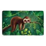 Kesper Frühstückbrettchen Faultier 23 x 14 cm Melamin rutschhemmende Füßchen, Brotzeit- und Schneidebrett, Küchenbrett Faultier | Anzahl: 1 Stück