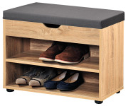 Kesper Schuhschrank mit Sitzkissen, Eichedekor, FSC 