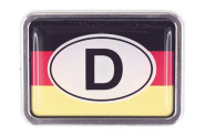 Kristalldekor Länderkennzeichen Chrome-Line Deutschland rechteckig 