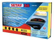 Optische Einparkhilfe mit 4 Sensoren und Digitaldisplay 