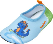 Playshoes Barfuß-Schuh Dino, Größe: 20/21, Farbe: blau/grün 