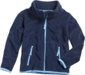 Playshoes Fleece-Jacke farbig abgesetzt, in marine, Größe 80 