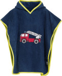 Playshoes Frottee-Poncho Feuerwehr, Farbe: marine, Größe: L 