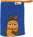 Playshoes Frottee-Waschhandschuh DIE MAUS 15x20cm, in marine 