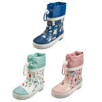 Playshoes Gummistiefel Halbschaft Wald gefüttert, in verschiedenen Größen und Farben erhältlich 