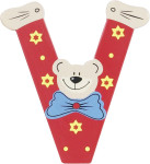 Playshoes Holz-Buchstaben V, farblich sortiert V