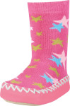 Playshoes Hüttenschuh 'Sterne', in pink, Größe 27/30 