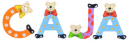 Playshoes Kinder Holz-Buchstaben Namen-Set CAJA - sortiert 