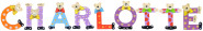 Playshoes Kinder Holz-Buchstaben Namen-Set CHARLOTTE - sortiert 