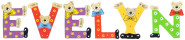 Playshoes Kinder Holz-Buchstaben Namen-Set EVELYN - sortiert 