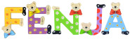 Playshoes Kinder Holz-Buchstaben Namen-Set FENJA - sortiert 