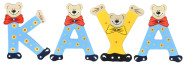 Playshoes Kinder Holz-Buchstaben Namen-Set KAYA - sortiert 
