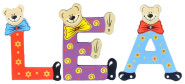 Playshoes Kinder Holz-Buchstaben Namen-Set LEA - sortiert 