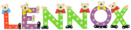Playshoes Kinder Holz-Buchstaben Namen-Set LENNOX - sortiert 