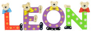Playshoes Kinder Holz-Buchstaben Namen-Set LEON - sortiert 