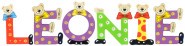 Playshoes Kinder Holz-Buchstaben Namen-Set LEONIE - sortiert 