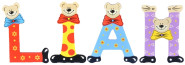 Playshoes Kinder Holz-Buchstaben Namen-Set LIAH - sortiert 