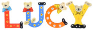 Playshoes Kinder Holz-Buchstaben Namen-Set LUCY - sortiert 